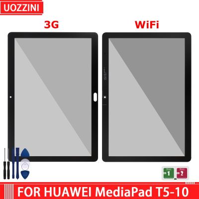 กระจกขนาด10.1นิ้วเหมาะสำหรับ Huawei ขนาดกลาง AGS2-W09HN T5 L09 AGS2-W09แผงข้างหน้าหน้าจอสัมผัส W19 AGS2 3กรัม