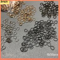 BRAIN 10/20pcs คุณภาพสูง Mini Ultra-small ของเล่นยัดไส้ ปุ่มเข็มขัด อุปกรณ์เสริมกระเป๋าตุ๊กตา หัวเข็มขัดตุ๊กตา DIY D-หัวเข็มขัด