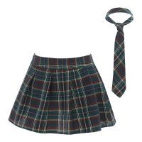 【CC】๑☒✲  Schoolgirls Role Uniforms Pleated Skirt Necktie Set Costume