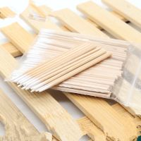 【YF】 100pcs Wood Cotton Swab Eyeshadow Lipstick Brush Cosmetics Makeup Tools Ear Jewelry Clean Sticks Buds Tip Head