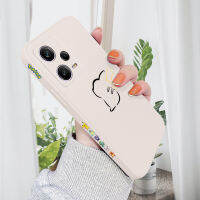 เคสสำหรับ Xiaomi Redmi โน๊ต12 4G Note 12 5G Note 12 Pro 5G ใหม่ Pikacu Pokémn ดีไซน์ใหม่เคสโทรศัพท์ดีไซน์ข้างมีลวดลายขอบสี่เหลี่ยมปลอกซิลิโคนน้ำเคสป้องกันแบบนิ่มสำหรับกล้องคลุมทั้งหมด