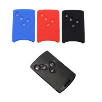 4 Buttons Silicone Rubber Car-Styling Key Cover Case Protector for Renault Clio Logan Megane 2 3 Koleos Scenic Card