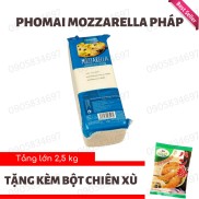 Phomai Mozzarella Pháp Tảng Lớn 2.5kg, Nấu Phủ Tokbokki, Pizza