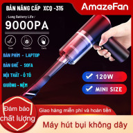 Máy hút bụi mini cầm tay không dây sạc điện có đèn amazeFan LOẠI 2 PIN lực thumbnail