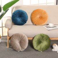 [FAZOZO Home Textile Store] นอร์ดิก Ins หมอนฟักทอง Lis กำมะหยี่เบย์หน้าต่างสีทึบกลมตกแต่งบ้านหมอน