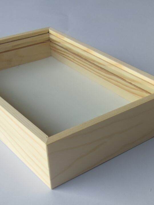 Insect specimen box pine wood glass specimen box handmade plant storage