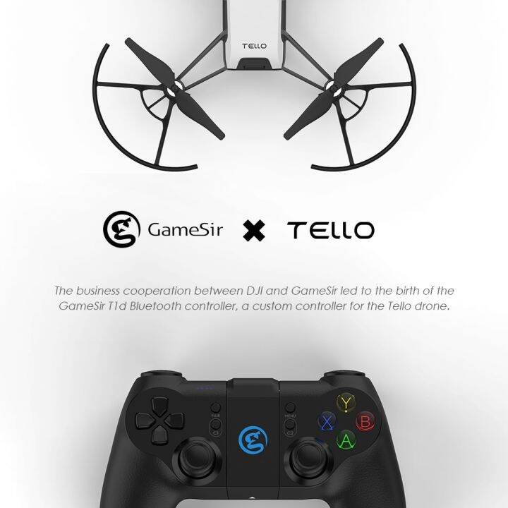Gamesir T1d Drone Bluetooth Controller For DJI Tello Drone Compatible
