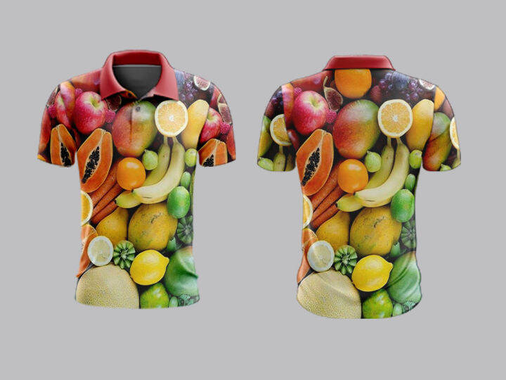 kaos jersey baju polo buah-buahan kaos gambar buah-buahan kaos pria ...