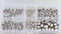 120PCS Hex Nut ประเภท M2-M6 304 สแตนเลส M2/M2.5/M3/M4/M5/M6