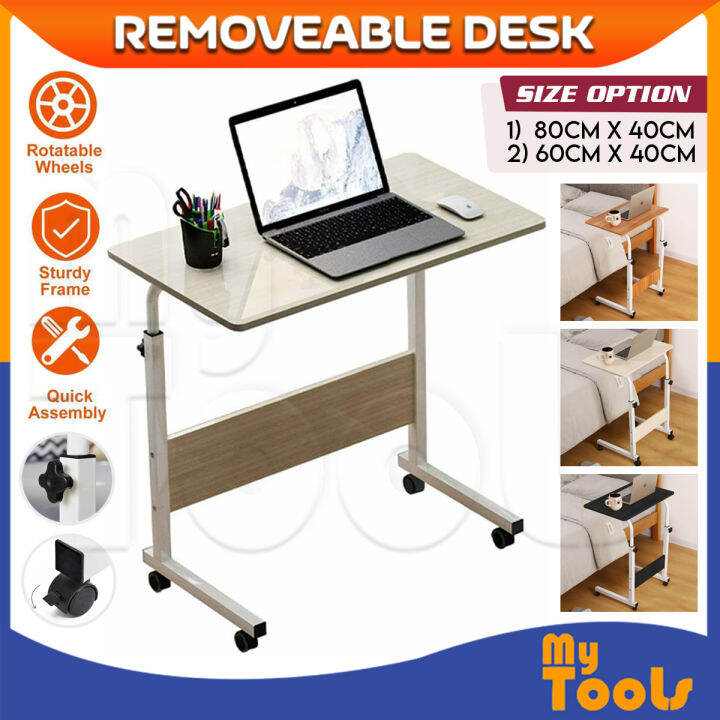 Mytools Bed Lazy Computer Table Caster Wheel Adjustable Simple Office ...