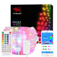 USB WS2812B LED String Christmas Lights WS2812 RGB Led Strip Bluetooth Music Full Color Addressable Individually DC5V