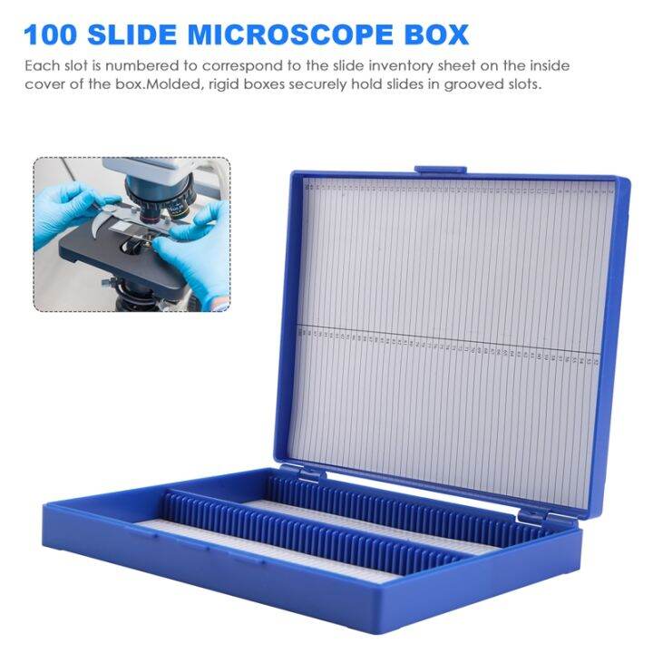 royal-blue-plastic-rectangle-hold-100-microslide-slide-microscope-box