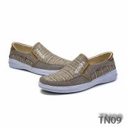 Giày Sneaker Thể Thao Phong Cách Đế Êm Chất Vải Jeans TN09 - Nâu Vàng