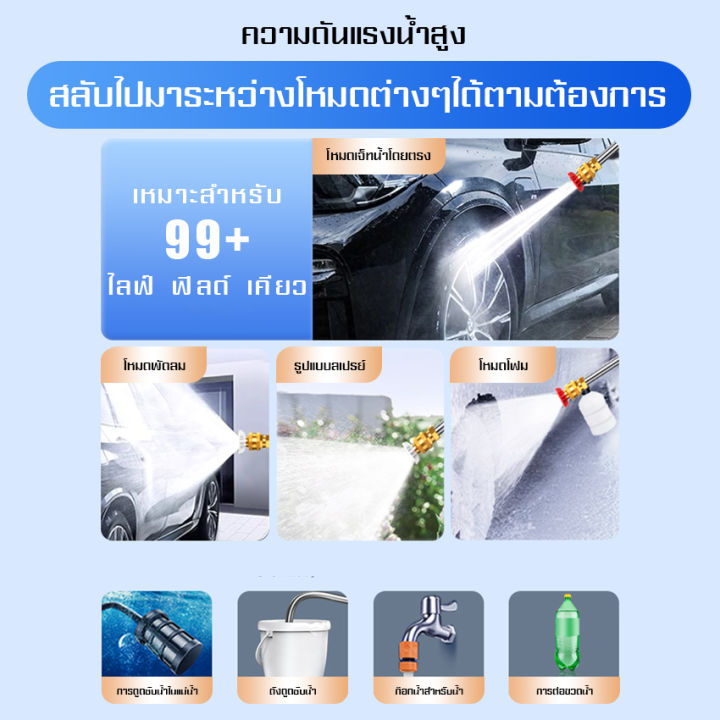 เครื่องล้างรถ-ปืนฉีดน้ำลางรถ-ปืนฉีดน้ำไฟฟ้า-ทำโฟมได้-ล้างรถ-ล้างพื้น-รดน้ำต้นไม้-เครื่องฉีดน้ำ-ปืนฉีดน้ำแรงดันสูง-เครื่องฉีดน้ำ