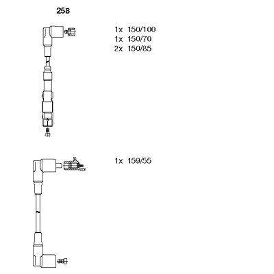 benz-สายหัวเทียน-bremi-เบนซ์-เครื่อง-m102-รุ่น-w201-190e-w123-230e-w124-230e-เบอร์-258-oe-102-150-21-18-beru-0300890466