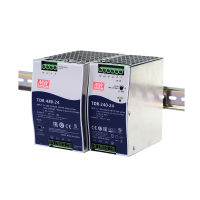 Original Mean Well TDR-480 Series Meanwell DC 24V 48V 480W ราง DIN อุตสาหกรรมสามเฟสพร้อมแหล่งจ่ายไฟฟังก์ชั่น PFC