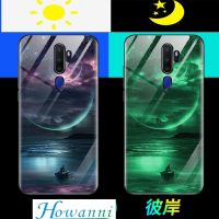 【ABW】 Luminous เคสกระจกสำหรับ OPPO A7 A5S F1S A5 A8 A9 2020 K1 K3 K5 XT X2 R9 R9S R11 R11S R15 R17 Pro Realme Reno 3 Z ฝาครอบ Glow