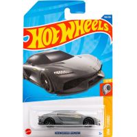 ❗ No. 138 KOENIGSEGG GEMERA Dark Gray Mattel Hot Wheels Allo138号 柯尼塞格 深灰色 美泰风火轮合金小跑车