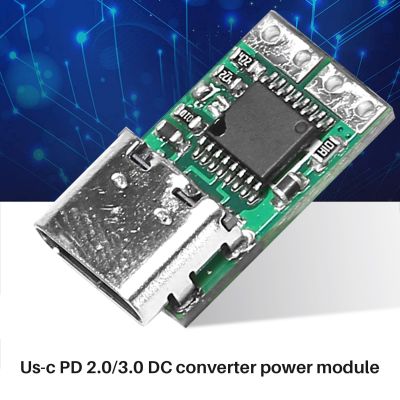 ”【；【-= USB-C PD2.0/3.0 To DC Converter Power Supply Module Decoy Fast Charge Trigger Poll Polling Detector Tester(ZYPDS)