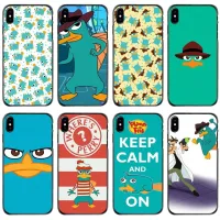 {L electronic shell} การ์ตูน Perry The Platypus Art สำหรับ iPhone iPhone 11 12 13 14 Pro MAX Mini 5 5S SE 6 6S 7 8 Plus 10 X XR XS Hard โทรศัพท์ Shell Case