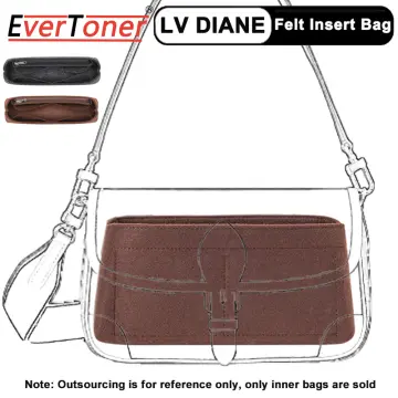 EverToner for DIANE Felt Organizer Insert Bag Makeup Handbag Travel  Organizer Inner Purse Cosmetic Bag Base Shaper - AliExpress