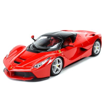 Bburago 1:24 Ferrari Laferrari รถหล่อแบบคงที่โมเดลของเล่นงรถยนต์านอดิเรกของสะสม