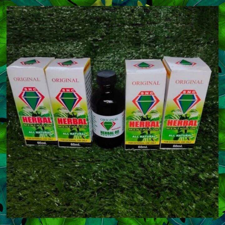 Herbal menthol oil all natural 60ml Lazada PH