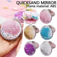 Magnifying Makeup Cosmetic Compact Folding Mirror For Purse Travel Handbag Y0H4