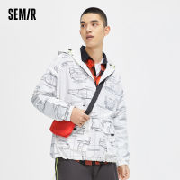 Semir เสื้อแจ็คเก็ตมีฮู้ดสำหรับผู้ชาย,เสื้อโค้ทแฟชั่นมี2022สำหรับฤดูใบไม้ผลิ