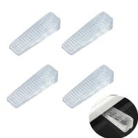 【CW】 4pcs/pack Rubber Door Stop Stoppers Block Wedge Doorstops Stopper Office Usage 64x18x14mm