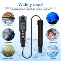 Digital Dissolved Oxygen Meter Detector เครื่องวัดคุณภาพน้ำพร้อมการตรวจจับอุณหภูมิ