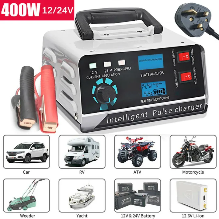 AUTODY Car Battery Charger 12V 24V High Power Automatic Battery Repair