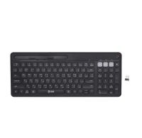 WIRELESS KEYBOARD (คีย์บอร์ดไร้สาย) S-GEAR WIRELESS &amp; BLUETOOTH MULTI DEVICE KEYBOARD BUILT-IN PHONE AND TABLET HOLDER (KB-H801)