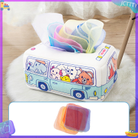 ? JCTTTY ? ของเล่น Montessori Magic tissue BOX เด็กเรียนรู้กิจกรรมทางประสาทสัมผัสของเล่น