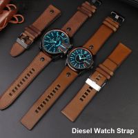 Gelang Kulit Asli untuk Diesel DZ7406 DZ7408 DZ4476 DZ4343 Tali Jam Tangan Coklat Gelang Jam Tangan 22Mm 24 26Mm Retro Jam Tangan Band