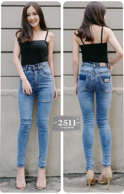 👖2511 Jeans by Araya กางเกงยีนส์ ผญ กางเกงยีนส์ผู้หญิง กางเกงยีนส์ กางเกงยีนส์ยืด เอวสูง เข้ารูปเป๊ะเว่อร์ ทรงสวย ขาเรียว