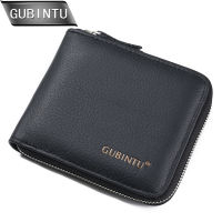 GUBINTU New arrival Men Wallets 100 Genuine Leather Zipper Around Wallet Card Holder Coin Purse Card Holder Wallet Purse