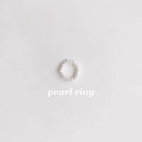 wallah studio : pearl ring แหวนแฟชั่นยางยืด