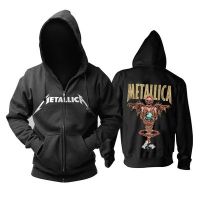 Jsyc เสื้อกันหนาว มีฮู้ด มีซิป พิมพ์ลาย Metallica 21 แบบ พลัสไซซ์ สําหรับผู้ชาย
