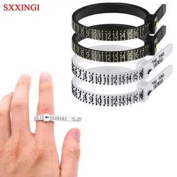 Stainless Steel Ring Sizer Measuring Tool and Plastic Ring Measurement Tool  Set, Jewelry Ring Sizer Gauge Tool Ring Sizing Kit US Ring Size (US 0-13; US  1-17) (White) : Amazon.in: Home & Kitchen