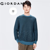 Giordanoผู้ชาย เสื้อสเวตเตอร์คอกลมคอตตอน แจ็คการ์ด ผ้าฝ้ายหนา Free Shipping 18052609