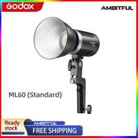 Godox ML60 60WไฟLEDเงียบโหมดการปรับความสว่างรองรับLi-Ionที่มีแหล่งจ่ายไฟACกลางแจ้งไฟLED