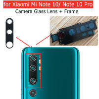 สำหรับ Xiaomi Mi Note 10 Pro กล้องด้านหลังเลนส์กระจกกรอบกระจกกล้องมองหลังฝาหลังกรอบกาวซ่อมอะไหล่