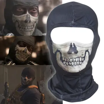  Ghost Mask MW2 Skull Full Face Mask Black Balaclava Ghosts  Skull Full Face Mask… : Clothing, Shoes & Jewelry