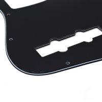 12Pcs Bass Pickguard 3 Ply Bass Protector Bass Anti-scratch Plate for JB Style Bass Guitar Black