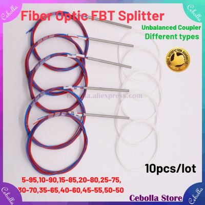 10pcs Without Connectors Splitter Desbalanceado 10/90 20/80 30/70 40/60 50/50 5/95 Different Types Of 1x2 0.9mm FBT Separator