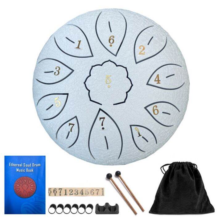 Tongue Drum 11 Tone Steel Tongue Drum Percussion Instrument With