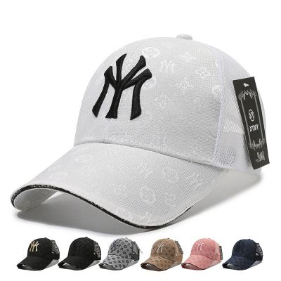 【YF】 2023 Summer New Letter Embroidery Casual Sports All-match Sunscreen Sunshade Hat for Men Women Back Buckle Cap