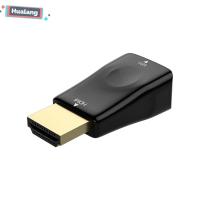 HUALANG ฮับ USB หัวแปลงสัญญาณ HDMI HDMI เป็น VGA แปลง HDMI เป็น VGA แปลง HDMI เป็น VGA HDMI ตัวผู้ไปเป็นตัวรับ VGA 15ขาพอร์ตรับสัญญาณภาพคุณภาพสูงแบบตัวเมียเป็นสาย VGA สำหรับแล็ปท็อป