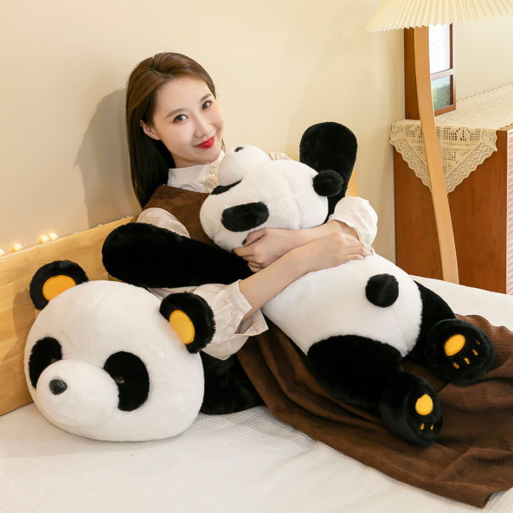 hot-หมอนตุ๊กตาหมีน่ารักของเล่นตุ๊กตาหมีแพนด้านุ่มสุดๆของขวัญสำหรับเด็กผู้หญิงหมอนบนเตียงของขวัญวันเกิด